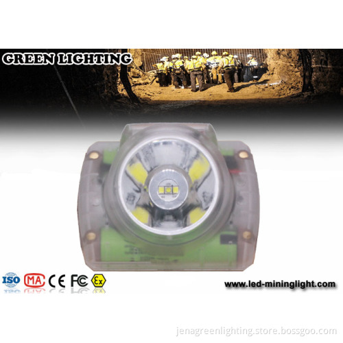 GLC-6 Cordless Led Mining Cap Lamp, Professional Industrial Miner Light with USB Charger Oled Screen